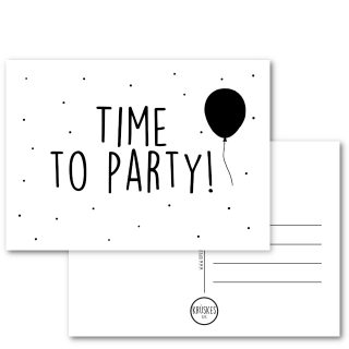 Kaart Time To Party –  A6 Alle kaarten