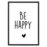 Poster Be Happy - A4