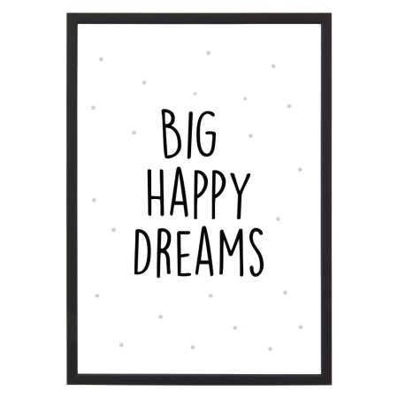 Poster Big Happy Dreams – A4 Kadotips