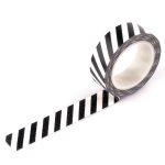 Masking Tape - Schuine strepen - Zwart Wit