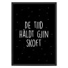 Poster De Tiid Haldt Gjin Skoft - A4 - Krúskes.nl
