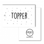 Cadeaulabel Topper