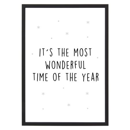 Poster Most Wonderful Time – A4 Kerst 2023