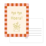 Kaart Hyp Hyp Hoera - Goudfolie - A6