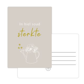 Kaart In Soad Sterkte - Goudfolie - A6
