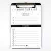Notitieblok 'Planning Foar Hjoed' met Zwart Klembord - Krúskes.nl