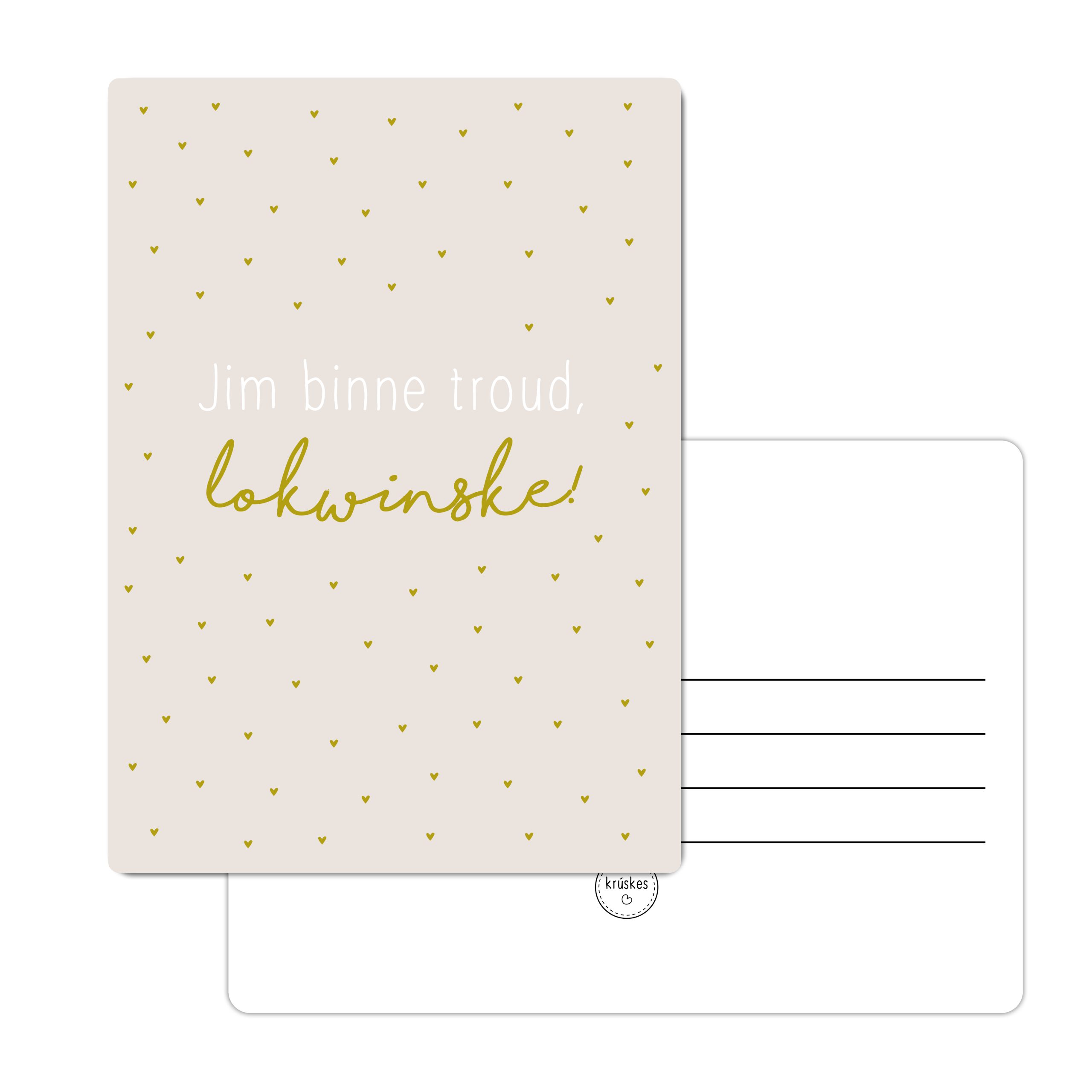 Kaart Troud - Goudfolie - A6