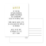 Kaart Winter - Goudfolie - A6