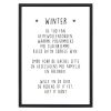 poster met lijst Winter