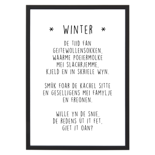 poster met lijst Winter