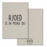 Kaart Hjoed Is In Moaie Dei - Grijsboard - A5