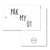 Cadeaulabel Pak my út