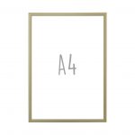 Aluminium posterlijst - Mat brons - A4