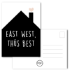 Kaart East West Thus Best - Kruskes