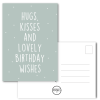 Kaart Hugs, Kisses and Lovely Birthday Wishes - Kruskes