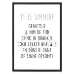 Poster It Is Simmer - A4