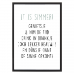 Poster It Is Simmer - A4