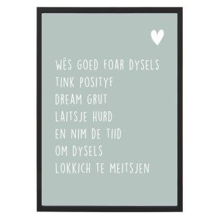 Poster Posityf met lijst - Krúskes