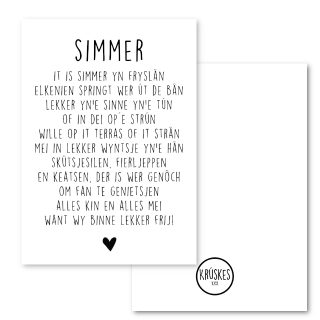 Poster Simmer - Krúskes