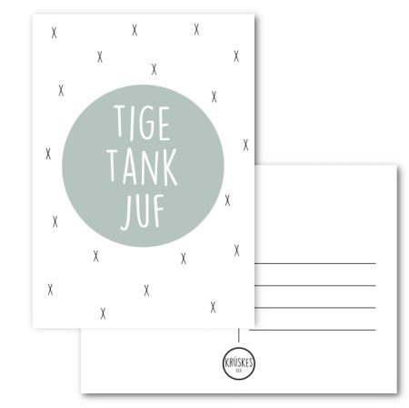 Kaart Tige Tank Juf – A6 Alle kaarten