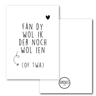 Poster - Fan dy wol ik der noch wol ien - Krúskes