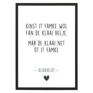 Poster - Klaaiklút - Lijst - Krúskes