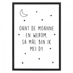 Poster Oant de Moanne en Werom - A4