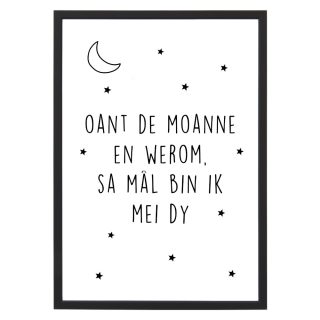Poster - Oant de moanne - Lijst - Krúskes
