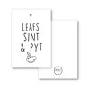 Cadeaulabel Leafs Sint en Pyt Krúskes