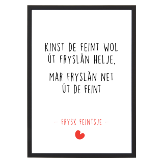 poster met lijst Frysk Feintsje