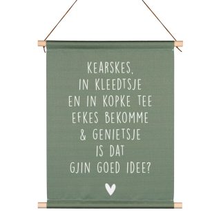 Friese Textielposter - Efkes Bekomme - kruskes (2)