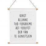 Friese Textielposter - Ferjit net te Genietsjen