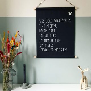 Textielposter Posityf