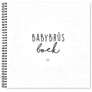 Fries Babyshowerboek – Zwart/wit Invulboeken