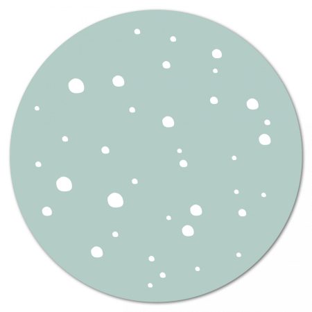 Muurcirkel Dots lichtblauw 20 cm Krúskes