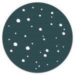 Muurcirkel Dots Petrolblauw - 20 cm