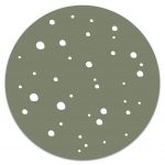Muurcirkel Dots Groen - 20 cm