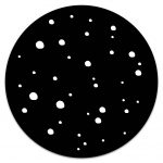 Muurcirkel Dots Zwart - 20 cm