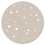 Muurcirkel Dots Lichtroze - 20 cm