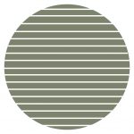 Muurcirkel Strepen Groen - 20 cm
