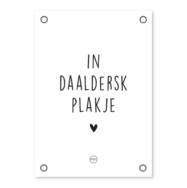 Nieuw Friese Tuinposter - Daaldersk Plakje - Zwart/wit Kopen? | Krúskes.nl YK-91