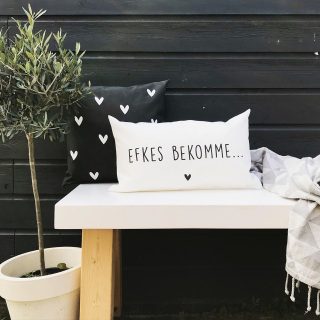 Buitenkussen Efkes Bekomme