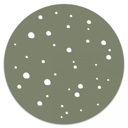 Muurcirkel Dots Groen 20 cm Krúskes