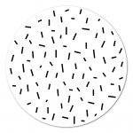 Muurcirkel Confetti - 20 cm