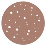Muurcirkel Dots Roest roze - 20 cm