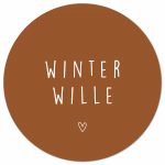 Muurcirkel Winterwille - Terra - 30 cm