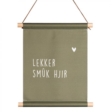 Friese Textielposter Klein – Lekker Smûk Kadotips