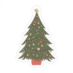Stickers - Kerstboom - 5 stuks