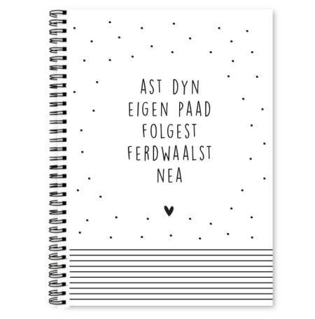 Fries Notitieboek “Ast dyn eigen paad folgest!”- A5 Kadotips