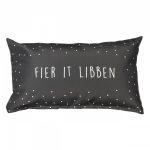 Buitenkussen 'Fier it libben' - 50x30 cm